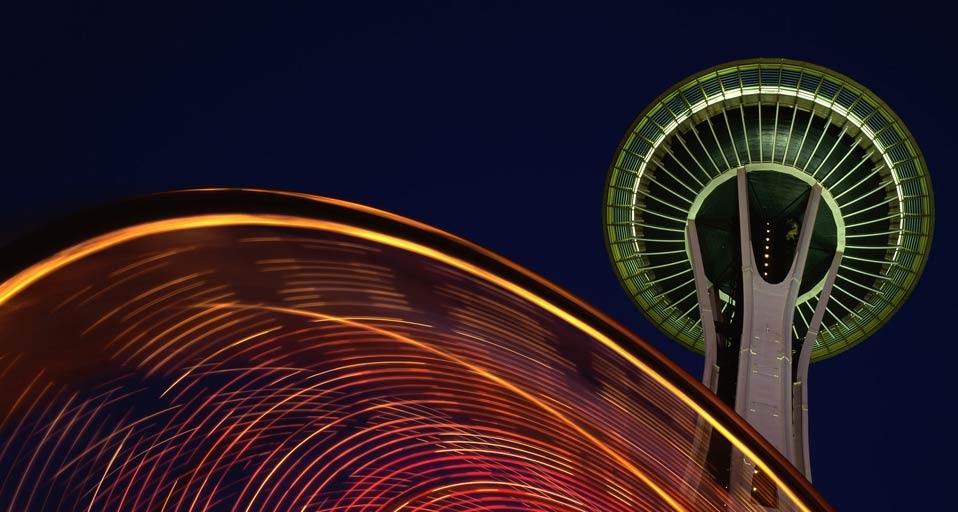 美国西雅图的夜景(Alex Bartel/Superstock/Photolibrary ©) - 2010/07/21 美国西雅图的夜景(Alex Bartel/Superstock/Photolibrary ©) - 2010/07/21