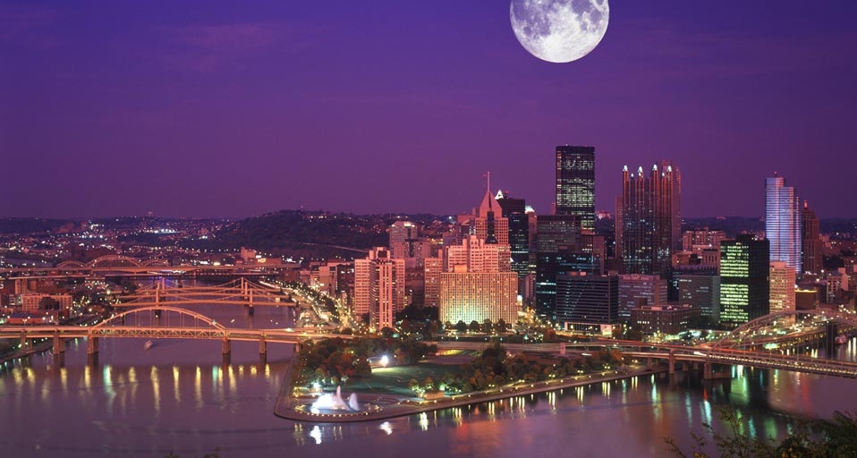 宾州匹兹堡夜景(Kordcom Kordcom/Age Fotostock/Photolibrary ©) - 2011/08/17 宾州匹兹堡夜景(Kordcom Kordcom/Age Fotostock/Photolibrary ©) - 2011/08/17