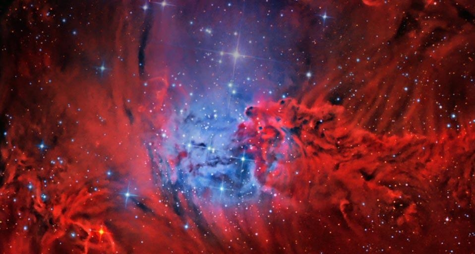 麒麟座的狐狸皮星云(© Tony Hallas/Corbis) ©) - 2012/06/14 麒麟座的狐狸皮星云(© Tony Hallas/Corbis) ©) - 2012/06/14