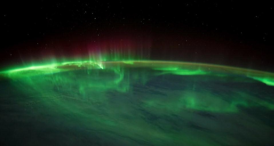 南印度洋上空的南极光(© NASA) ©) - 2012/12/05 南印度洋上空的南极光(© NASA) ©) - 2012/12/05