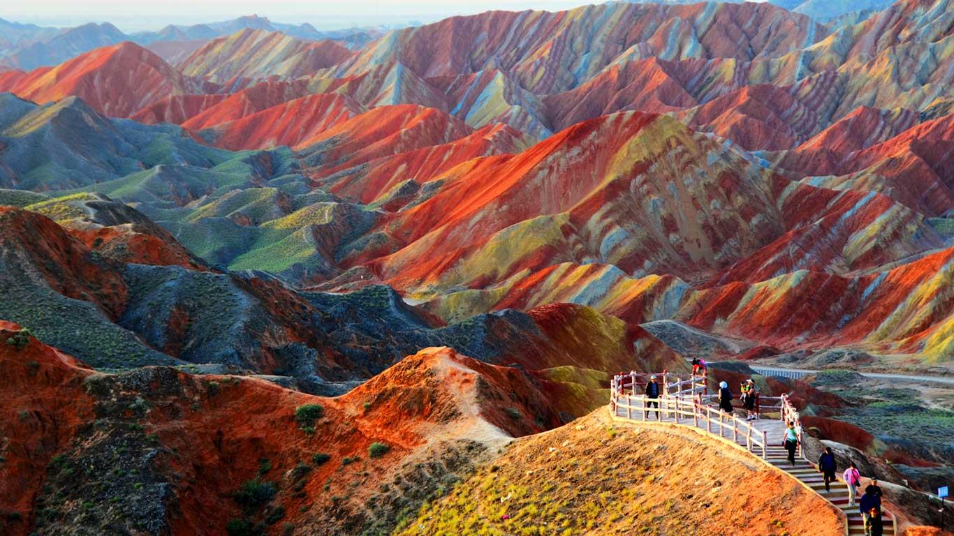 甘肃张掖色彩绚丽的丹霞地貌(© MelindaChan/Flickr/Getty Images) - 2013/05/21 甘肃张掖色彩绚丽的丹霞地貌(© MelindaChan/Flickr/Getty Images) - 2013/05/21