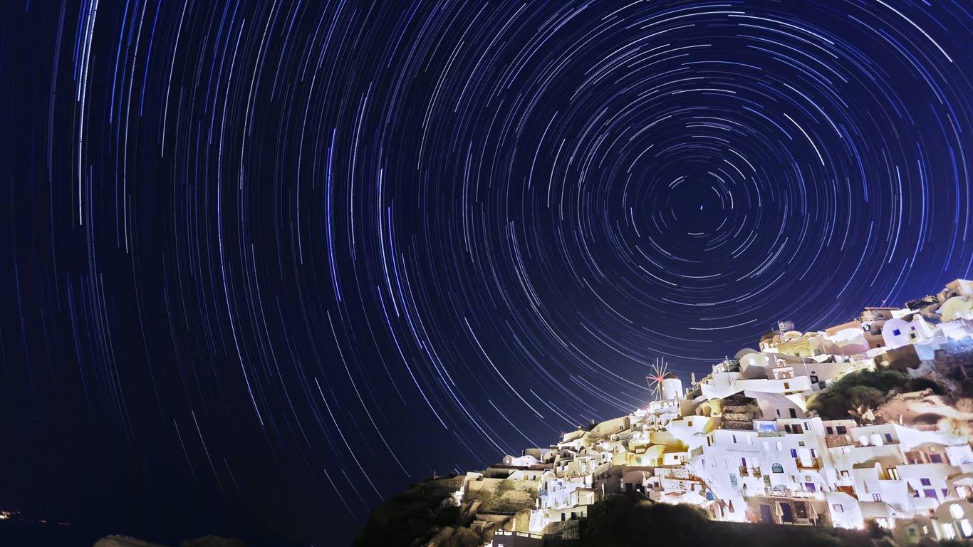 希腊圣托里尼岛伊亚镇的星空(@Hongyi Jiang/Photo contest of Qyer) - 2013/06/13 希腊圣托里尼岛伊亚镇的星空(@Hongyi Jiang/Photo contest of Qyer) - 2013/06/13