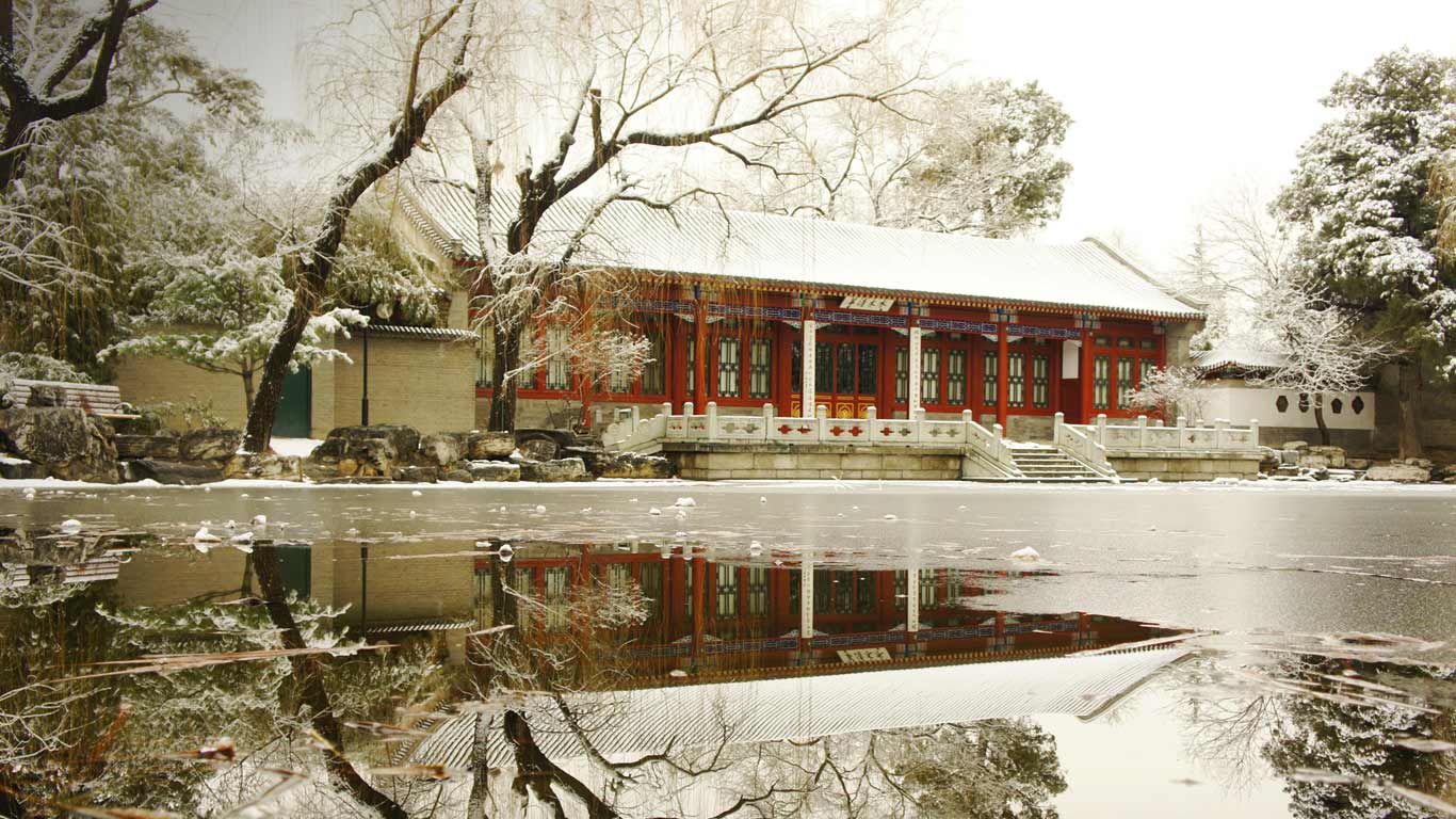 北京市清华大学,水木清华荷花池(© Yu Cui) - 2014/01/04 北京市清华大学,水木清华荷花池(© Yu Cui) - 2014/01/04