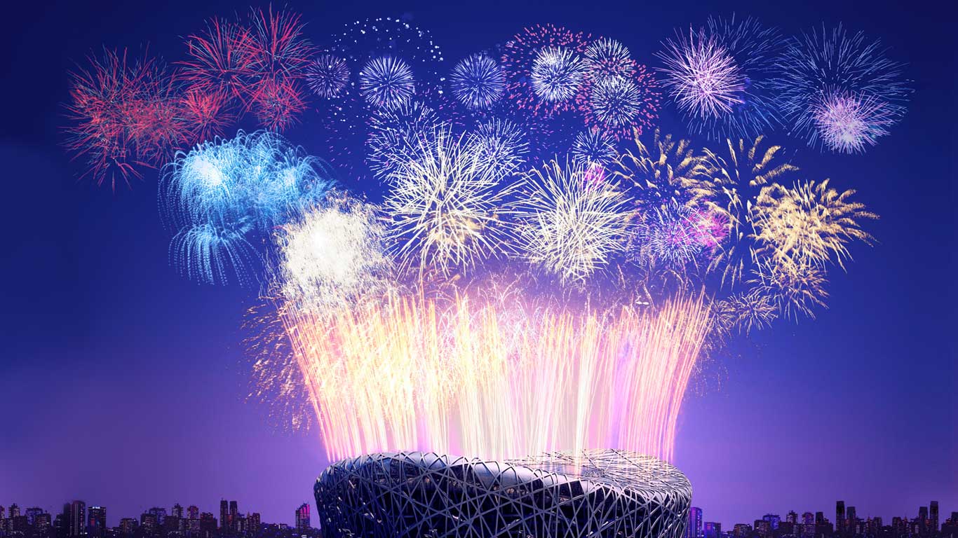 国家体育场上空的焰火(© Kevin Zen/Alamy) - 2014/02/03 国家体育场上空的焰火(© Kevin Zen/Alamy) - 2014/02/03