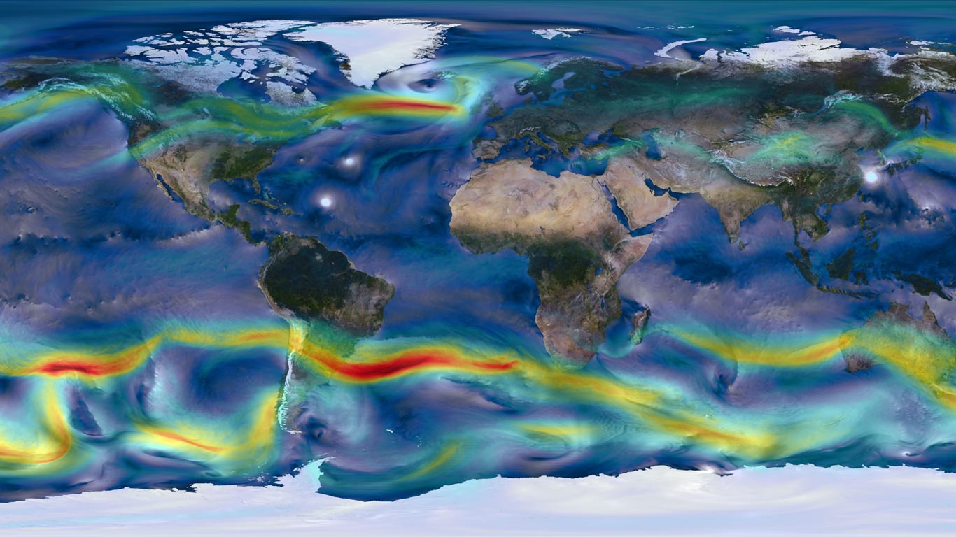 风的全球图(© NASA) - 2014/03/23 风的全球图(© NASA) - 2014/03/23