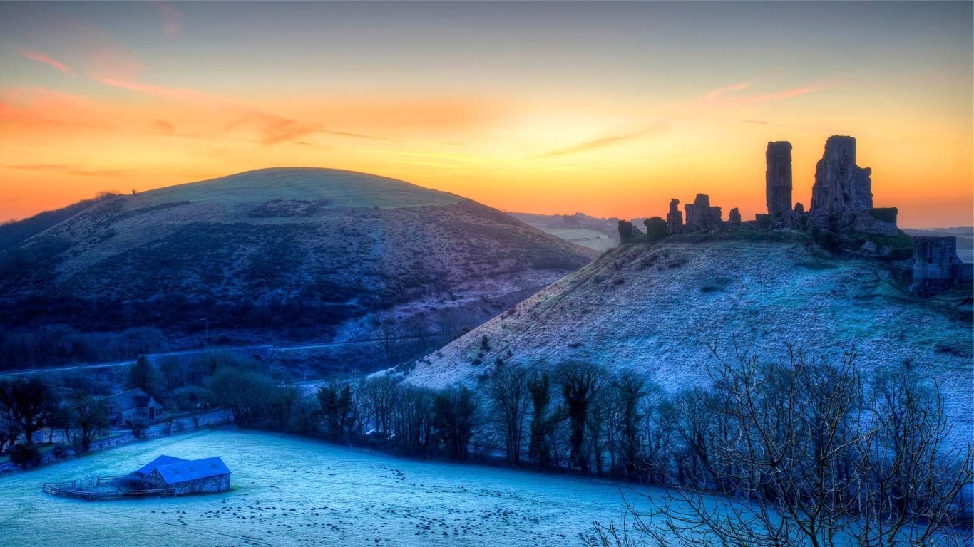英国科夫堡,日出(© Matt Gibson/LOOP IMAGES/Loop Images/Corbis) - 2015/01/07 英国科夫堡,日出(© Matt Gibson/LOOP IMAGES/Loop Images/Corbis) - 2015/01/07