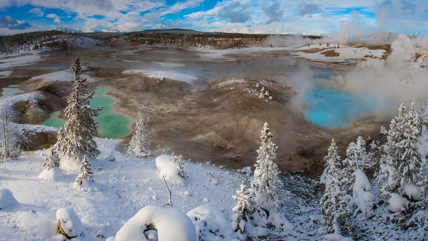 美国,怀俄明州,黄石国家公园,诺里斯间歇泉盆地(© Gerald & Buff Corsi/Visuals Unlimited, Inc.) - 2015/12/15 美国,怀俄明州,黄石国家公园,诺里斯间歇泉盆地(© Gerald & Buff Corsi/Visuals Unlimited, Inc.) - 2015/12/15