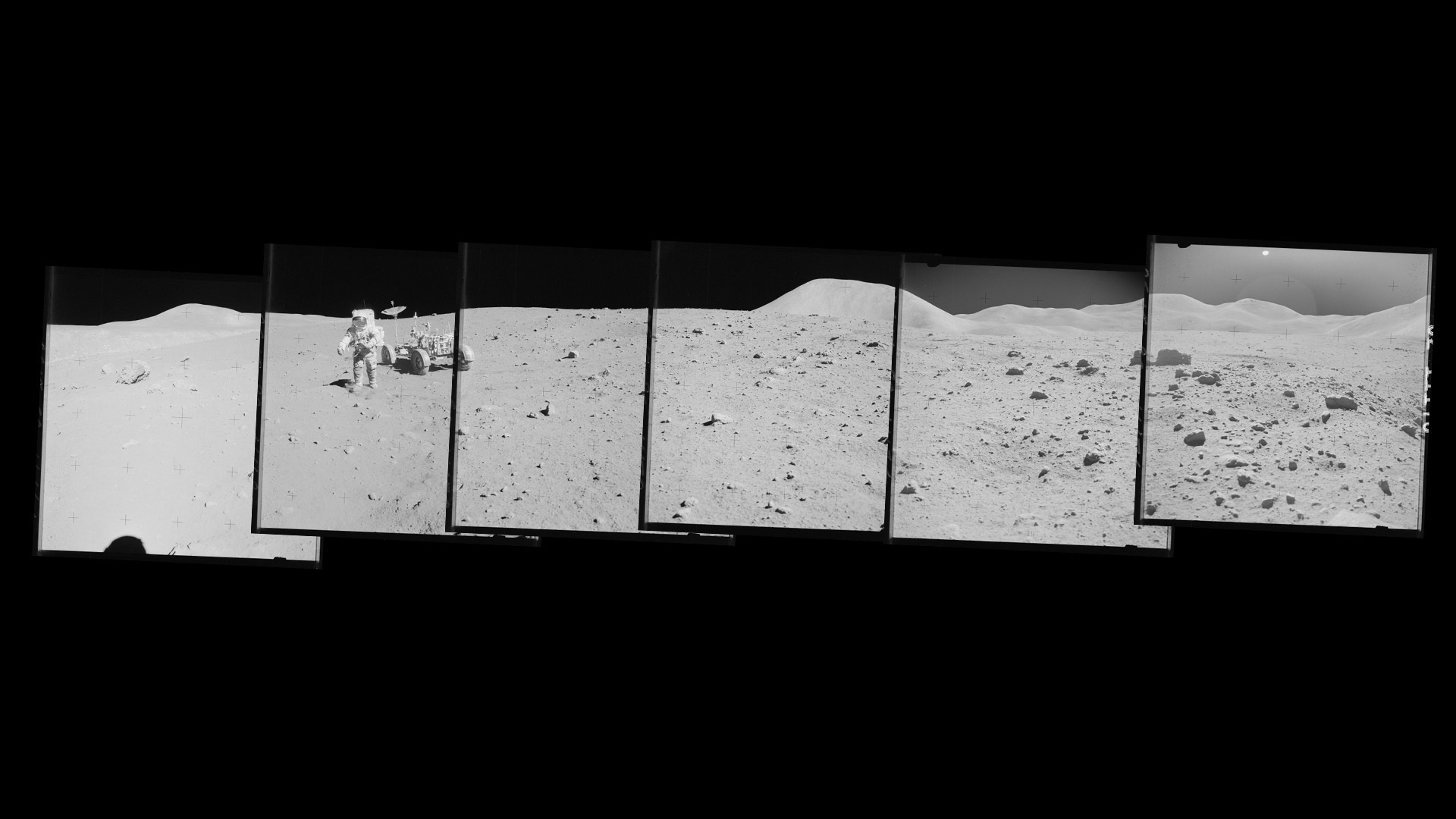1971年阿波罗15号执行任务时的合成照片 (© NASA) - 2018/07/20 1971年阿波罗15号执行任务时的合成照片 (© NASA) - 2018/07/20