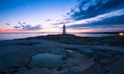 海边的宁静&nbsp;&nbsp;|&nbsp;&nbsp;佩吉角灯塔, 大西洋海岸, 新斯科舍省, 加拿大 (&copy; Prashanth Bala/Shutterstock) - 2026/03/29