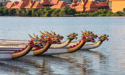 龙吟古韵&nbsp;&nbsp;|&nbsp;&nbsp;湖中的龙舟，中国 (&copy;  Zhonghui Bao/Getty Images) - 2026/06/19